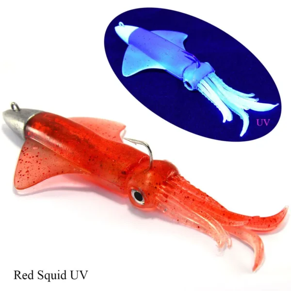 Combo GT-Bio KALAMY SQUID 175 Red Squid UV