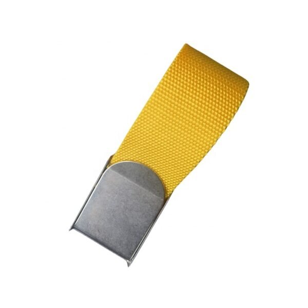 CEINTURE BOUCLE ACIER YELLOW