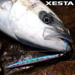 Xesta Metal Jig Runway Blaze 85g 205 RHSL Red Head Silver Glow Berry – Image 5