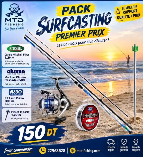 Pack Surfcasting premier prix