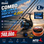 Combo Surf Casting Okuma Rockway 4,20 m – Moulinet Rockway 8000